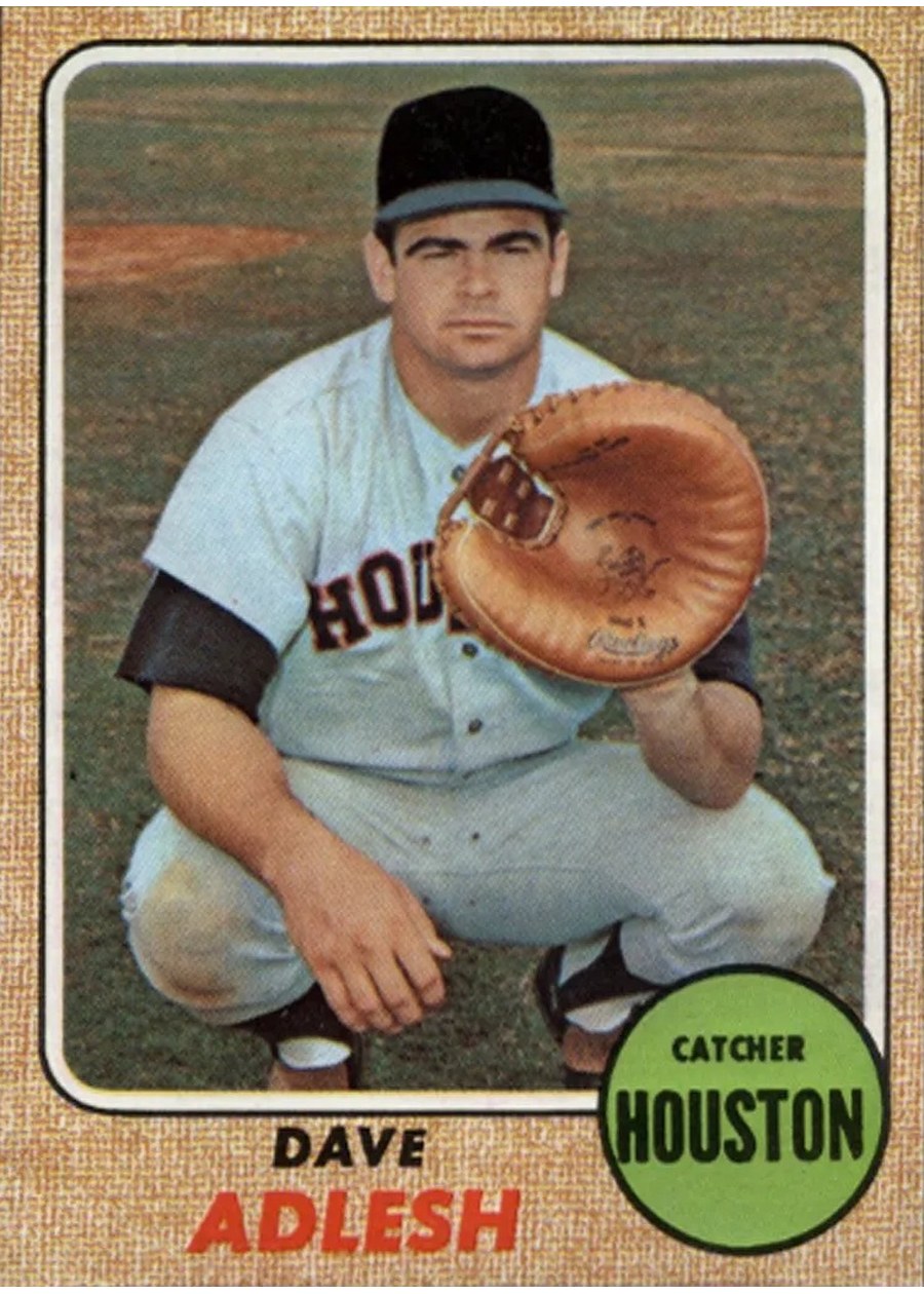 1968 Topps #576 Dave Adlesh, Houston Astros