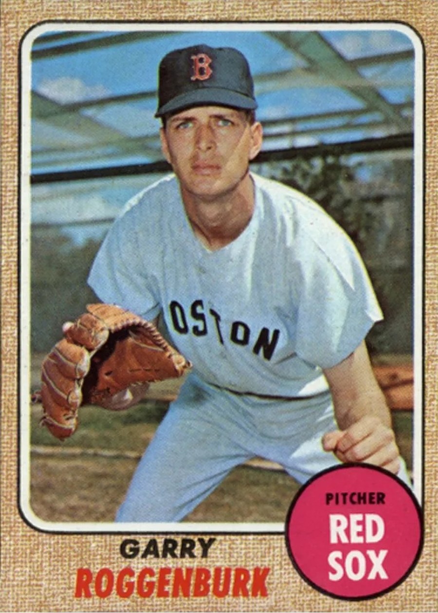 1968 Topps #581 Garry Roggenburk, Boston Red Sox