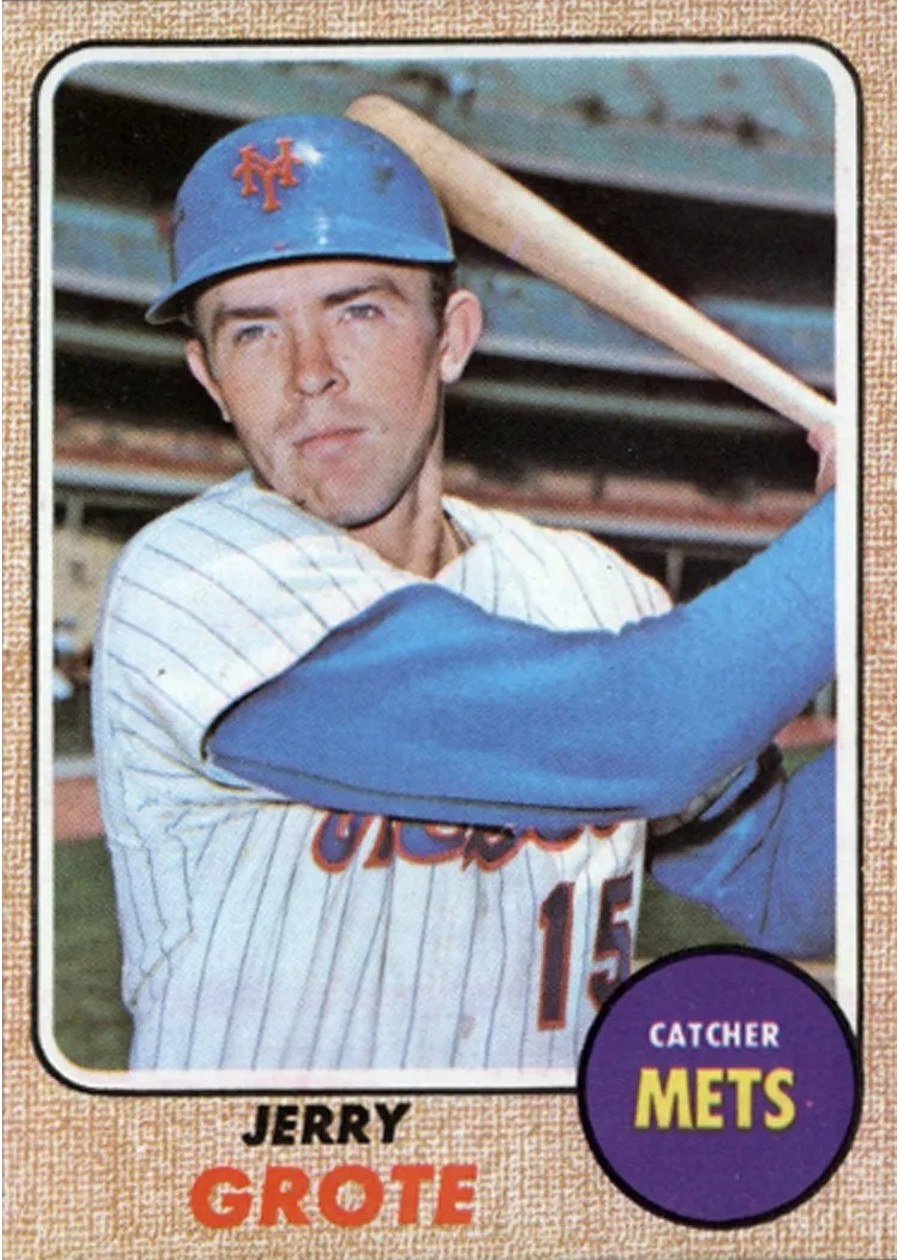 1968 Topps #582 Jerry Grote, New York Mets