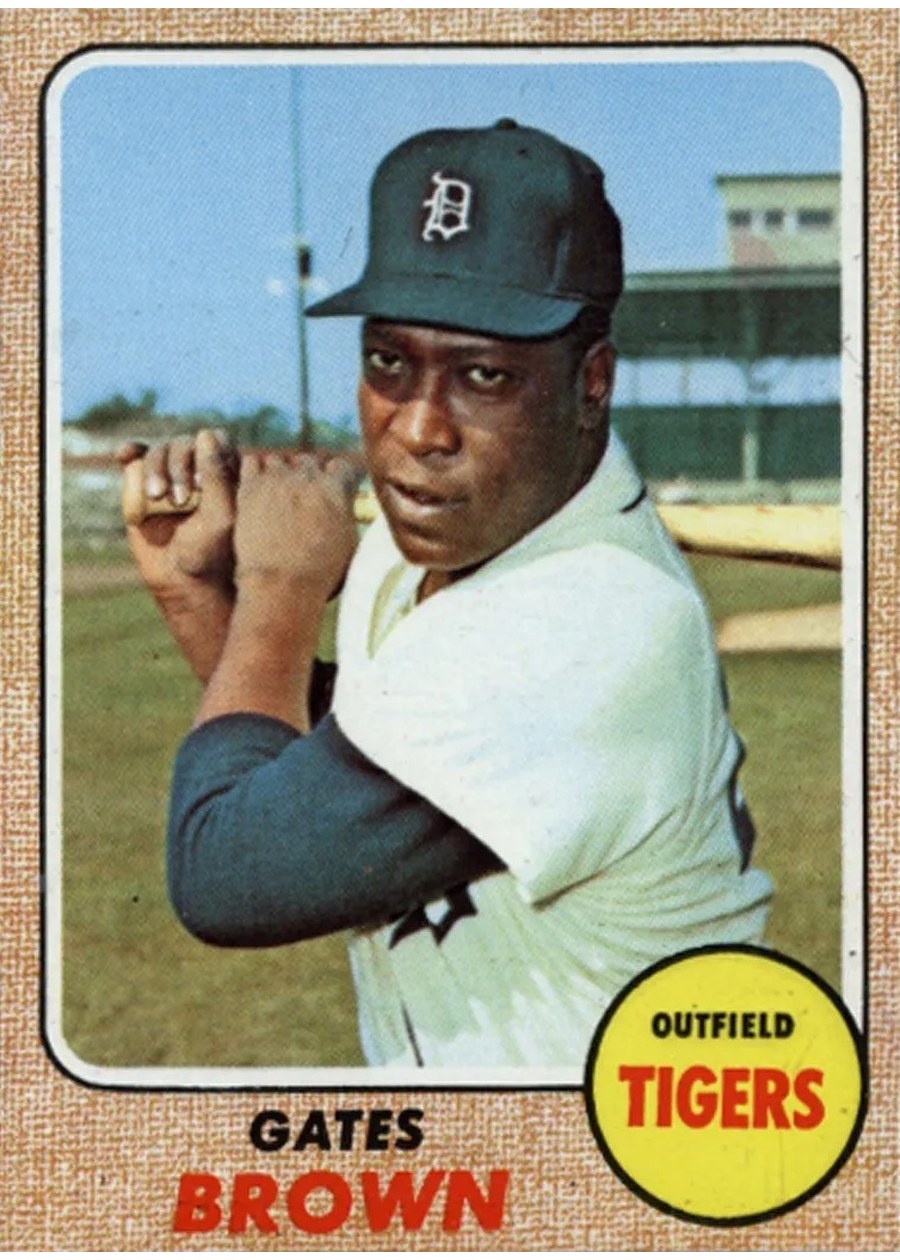 1968 Topps #583 Gates Brown, Detroit Tigers