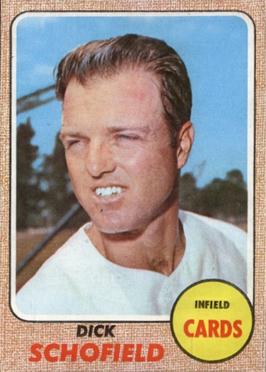 1968 Topps #588 Dick Schofield, St. Louis Cardinals