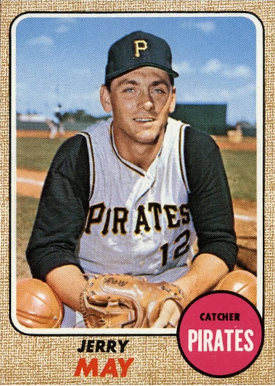 1968 Topps #598 Jerry May, Pittsburgh Pirates