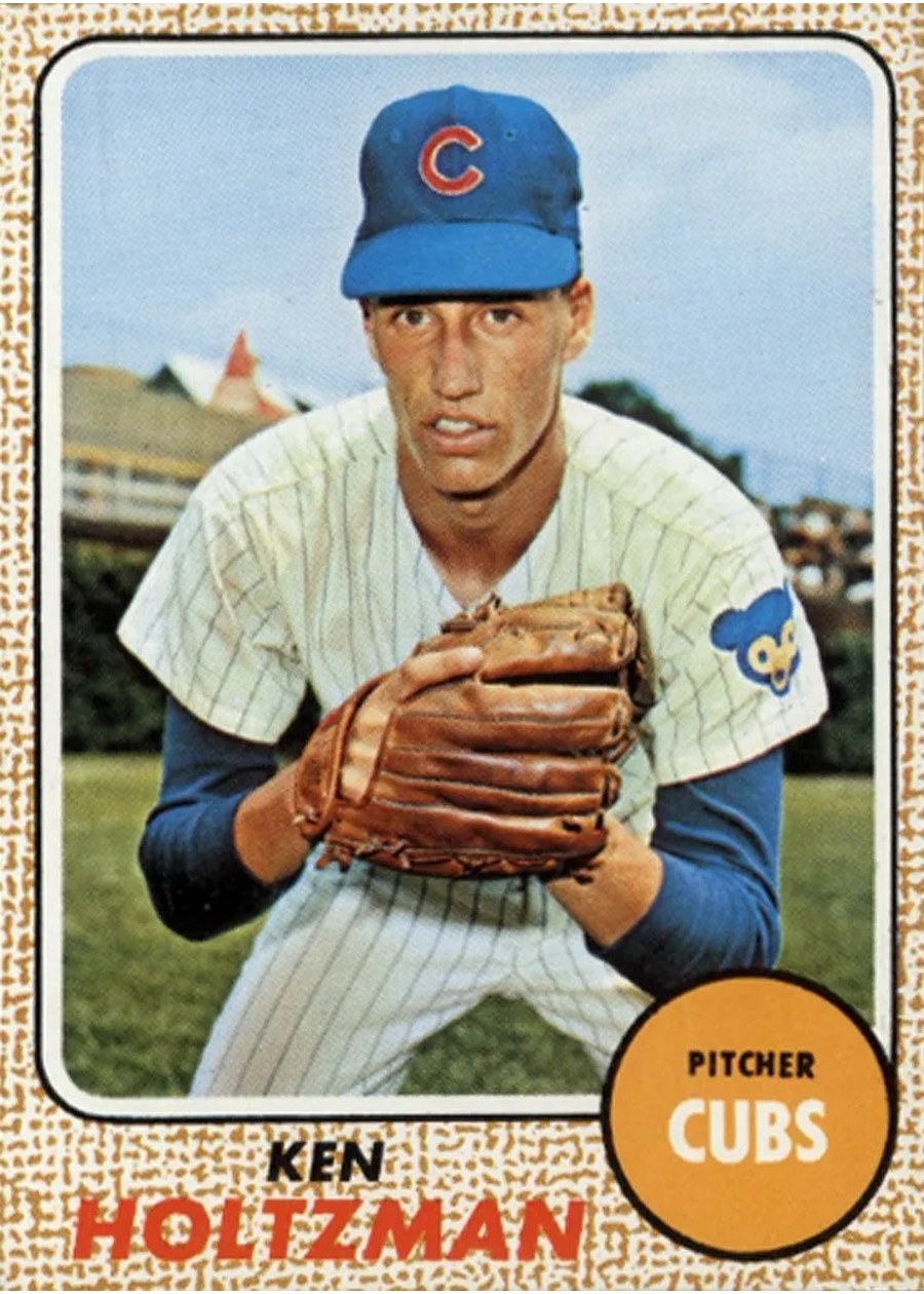 1968 Topps #60 Ken Holtzman, Chicago Cubs