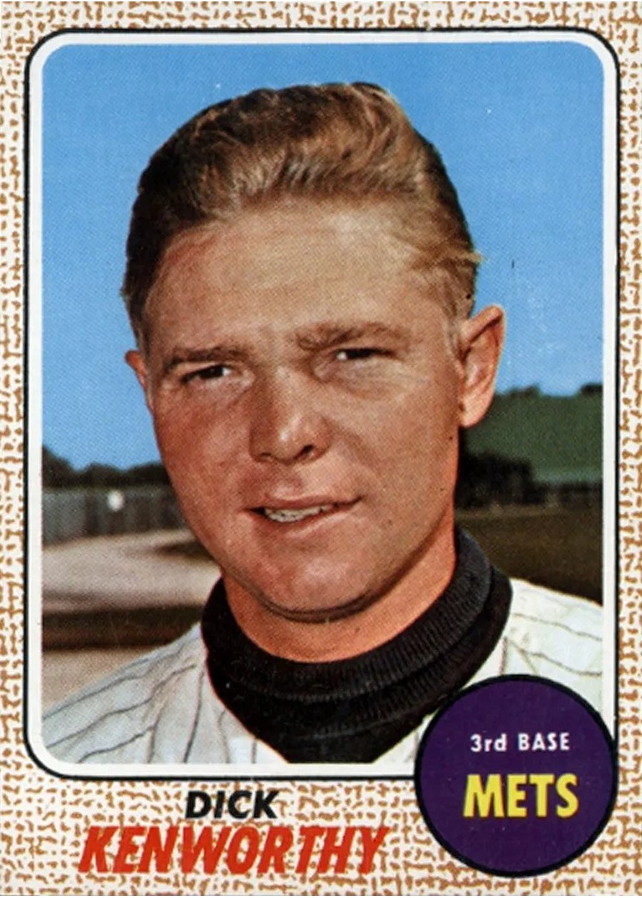 1968 Topps #63 Dick Kenworthy, New York Mets