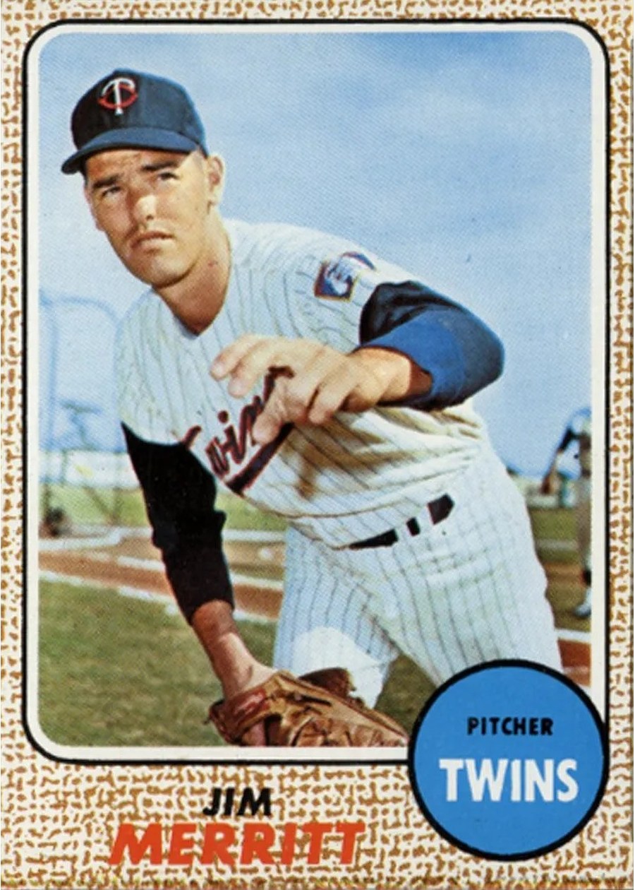 1968 Topps #64 Jim Merritt, Minnesota Twins