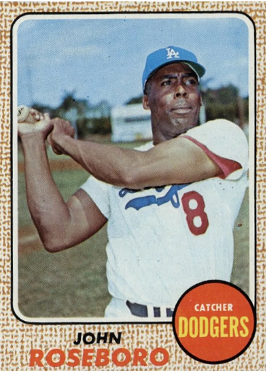1968 Topps #65 John Roseboro, Los Angeles Dodgers