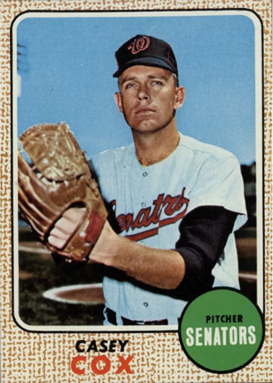 1968 Topps #66 Casey Cox, Washington Senators