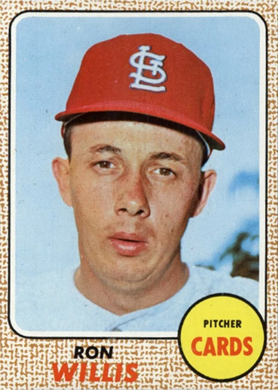 1968 Topps #68 Ron Willis, St. Louis Cardinals