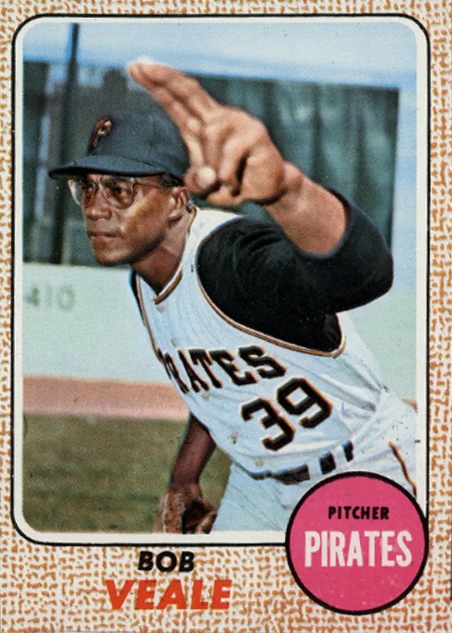 1968 Topps #70 Bob Veale, Pittsburgh Pirates