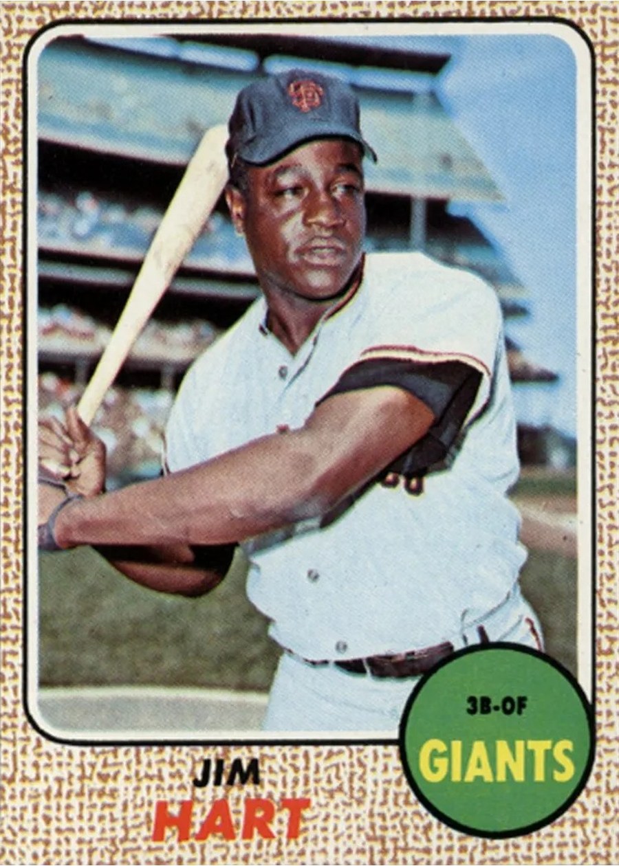 1968 Topps #73 Jim Hart, San Francisco Giants