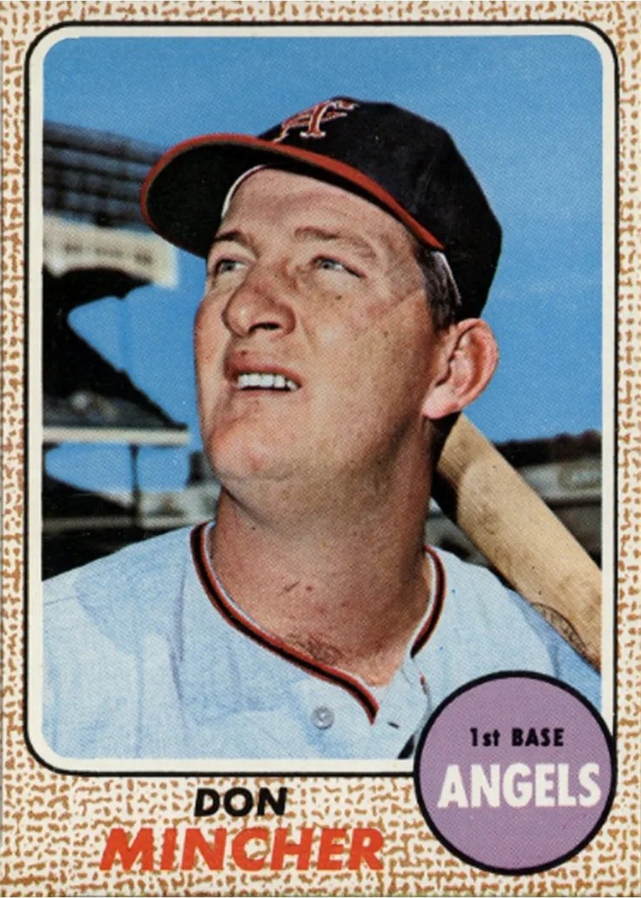 1968 Topps #75 Don Mincher, California Angels