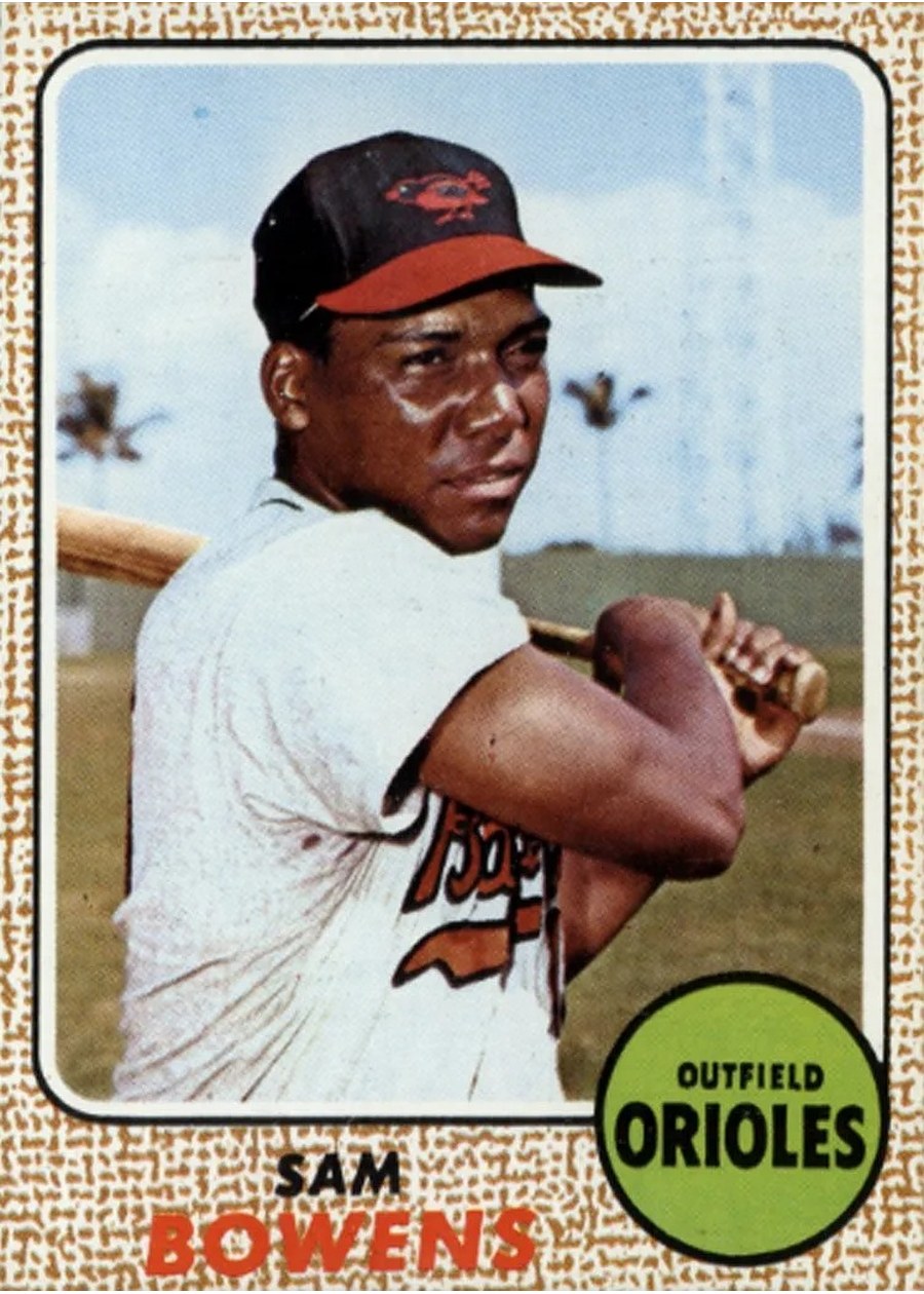 1968 Topps #82 Sam Bowens, Baltimore Orioles