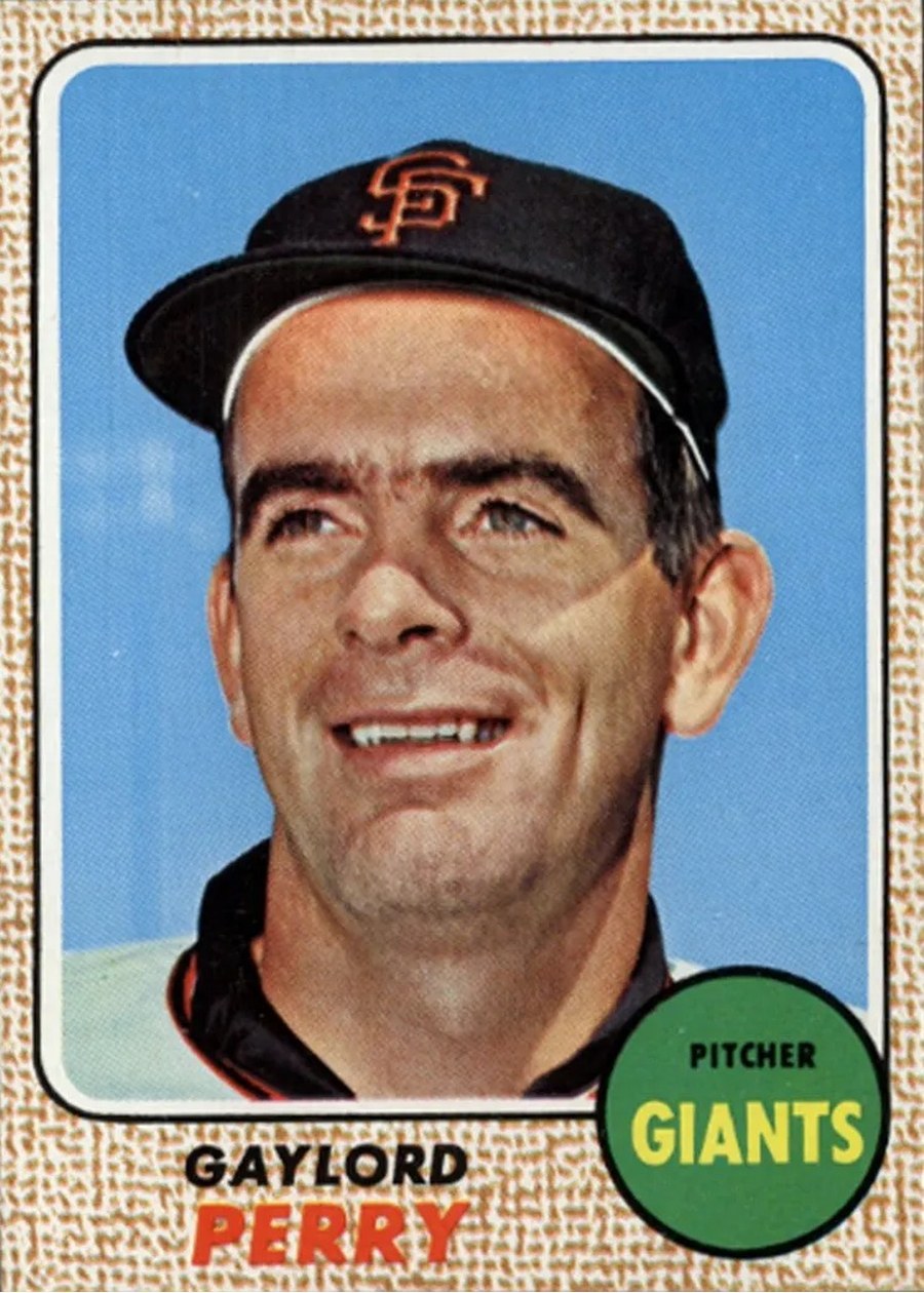 1968 Topps #85 Gaylord Perry, San Francisco Giants