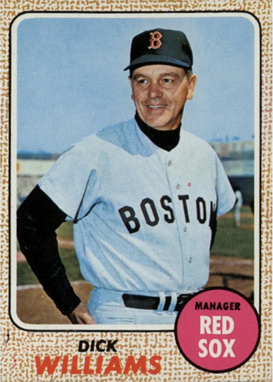 1968 Topps #87 Dick Williams, Boston Red Sox