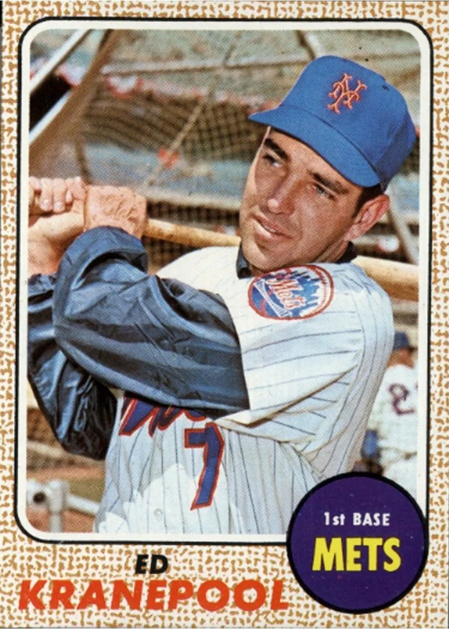 1968 Topps #92 Ed Kranepool, New York Mets