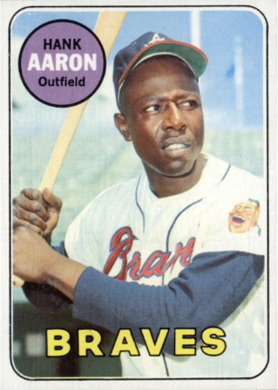 1969 Topps #100 Hank Aaron, Atlanta Braves