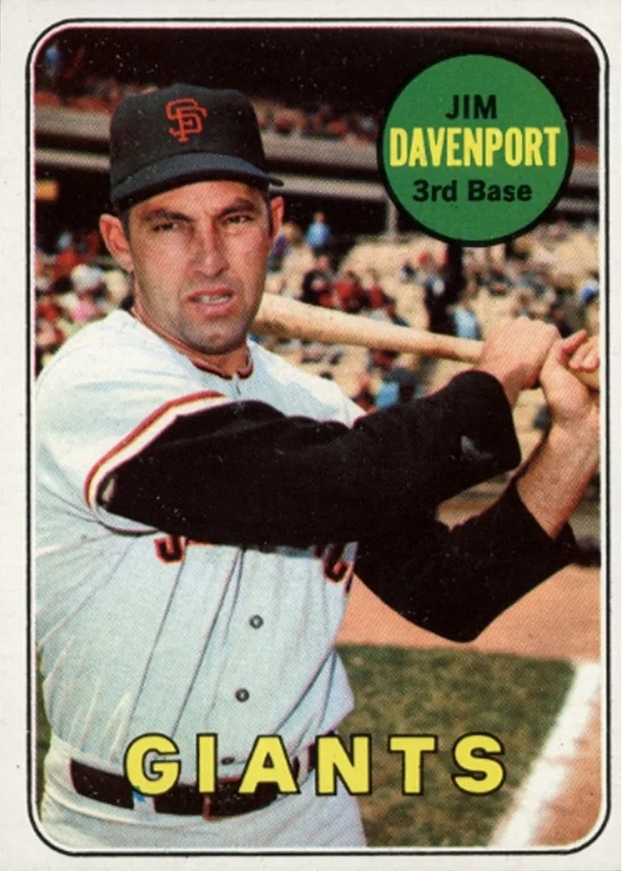 1969 Topps #102 Jim Davenport, San Francisco Giants