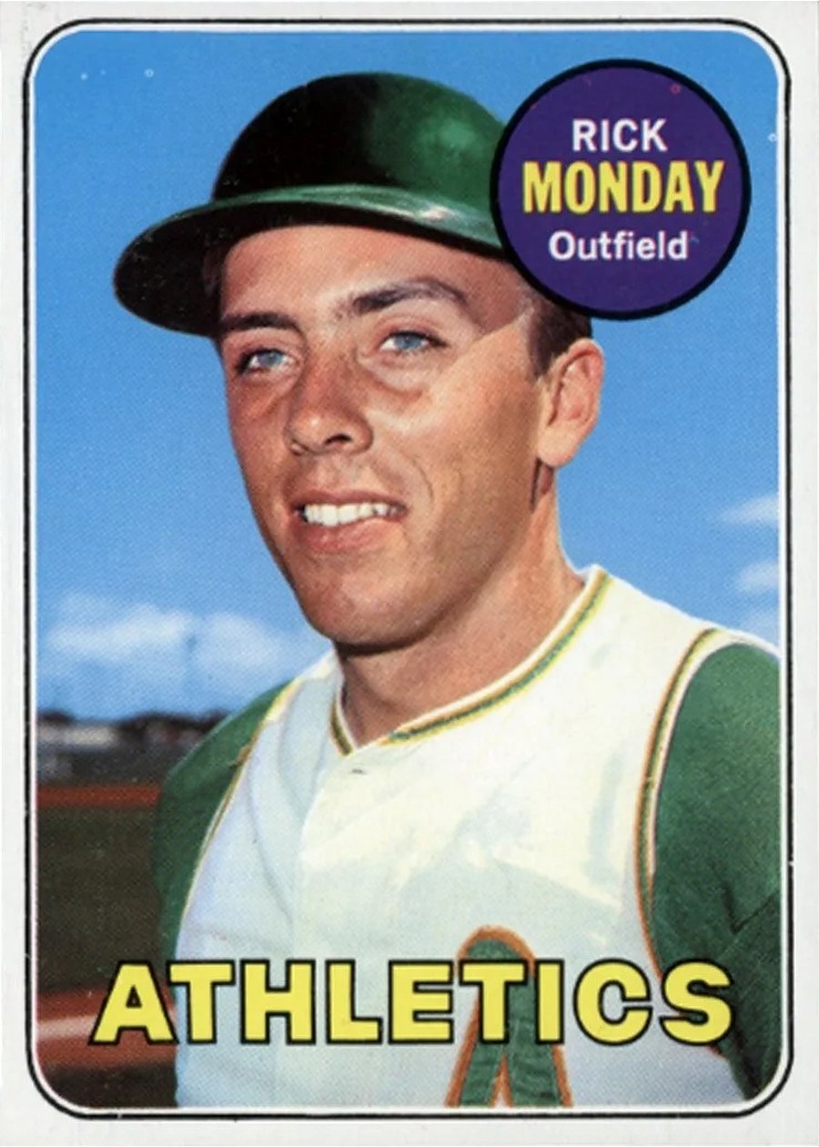 1969 Topps #105 Rick Monday, Oakland Athletics