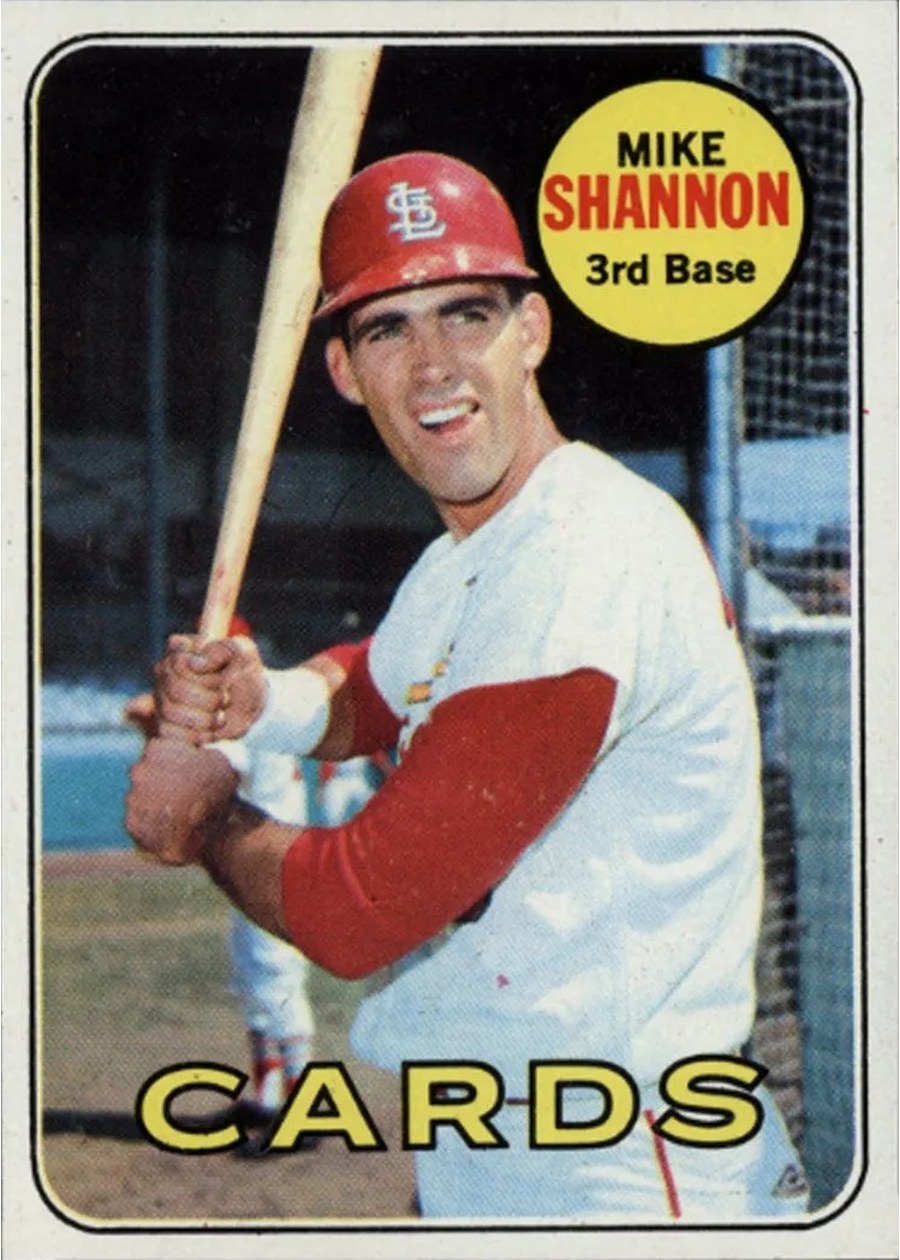 1969 Topps #110 Mike Shannon, St. Louis Cardinals