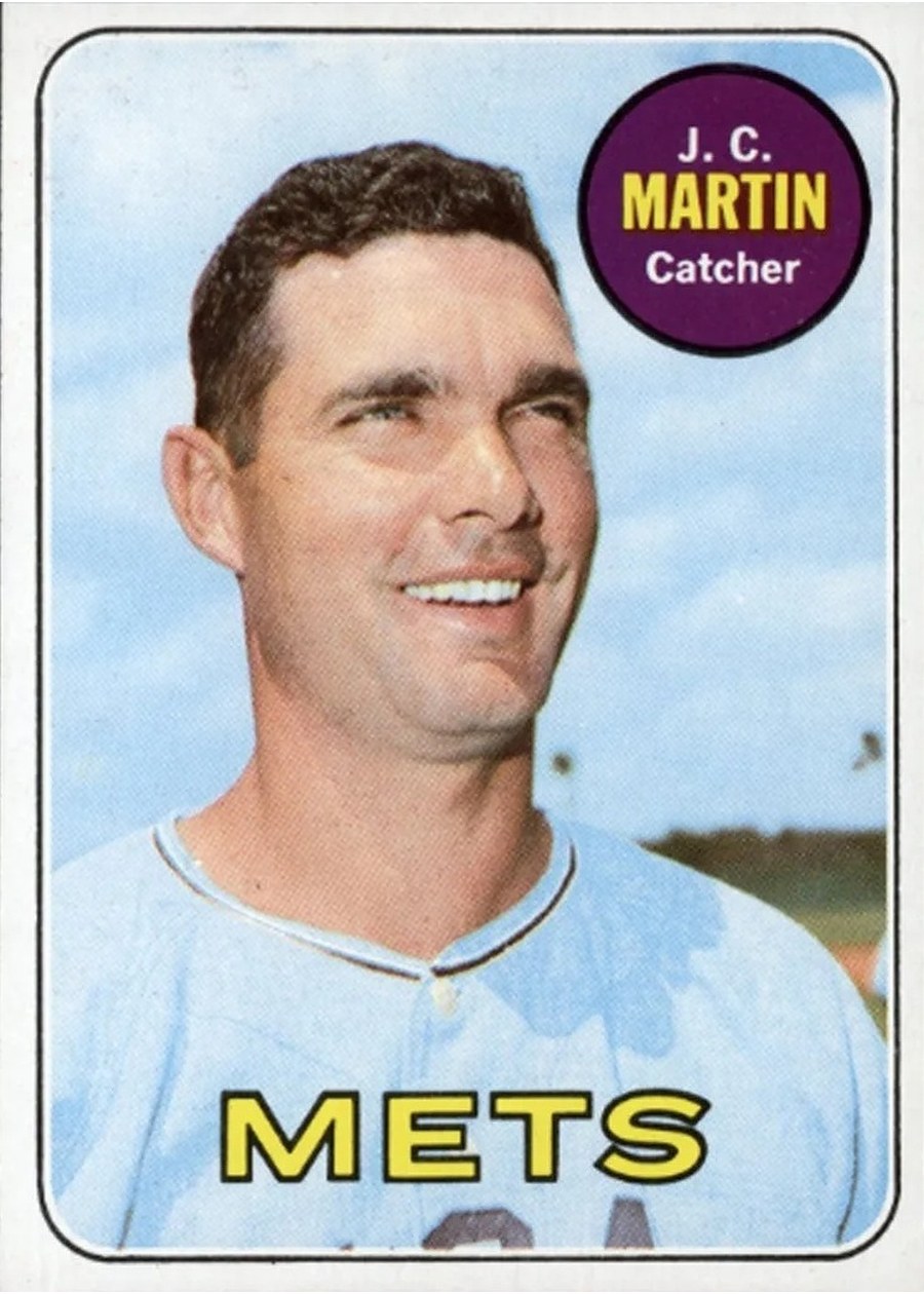 1969 Topps #112 J.C. Martin, New York Mets