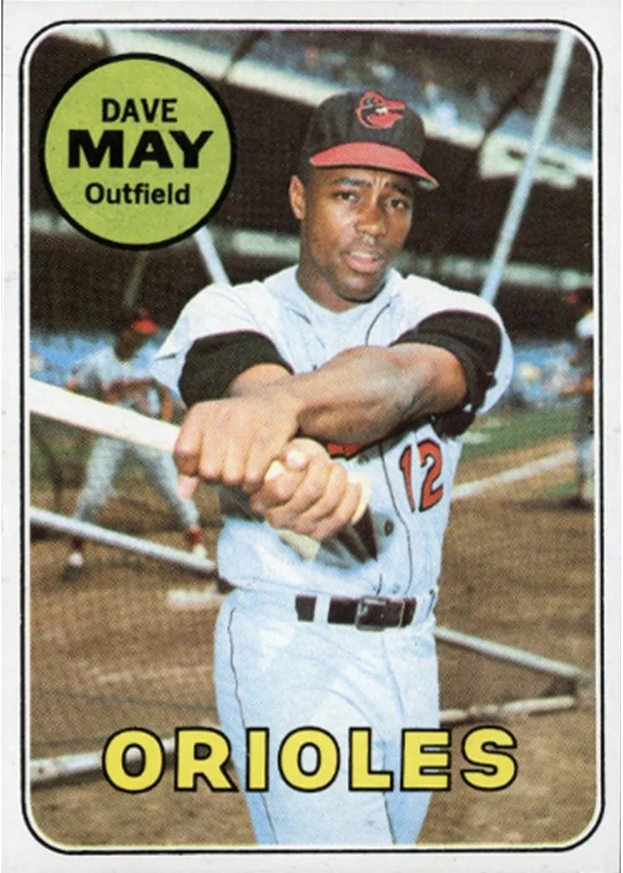 1969 Topps #113 Dave May, Baltimore Orioles