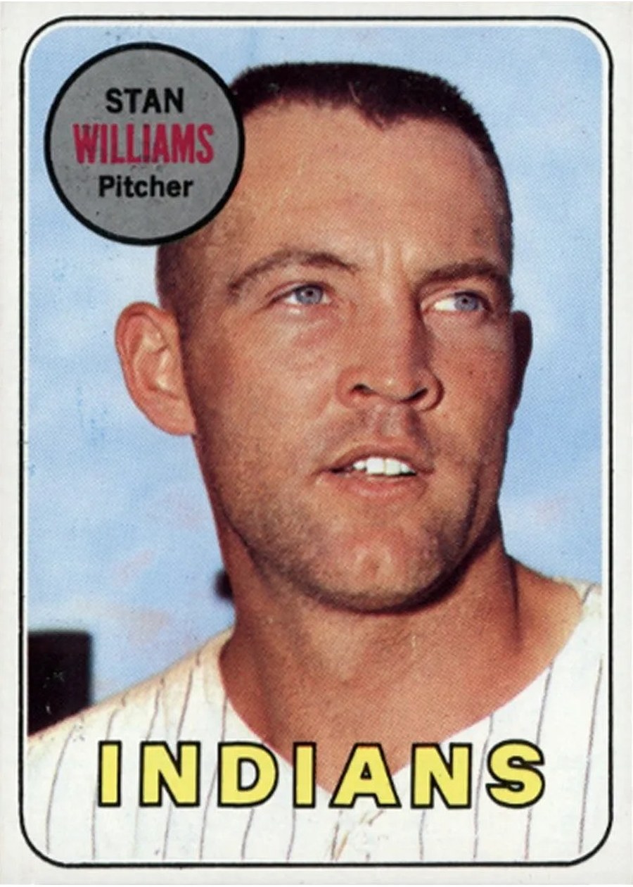 1969 Topps #118 Stan Williams, Cleveland Indians