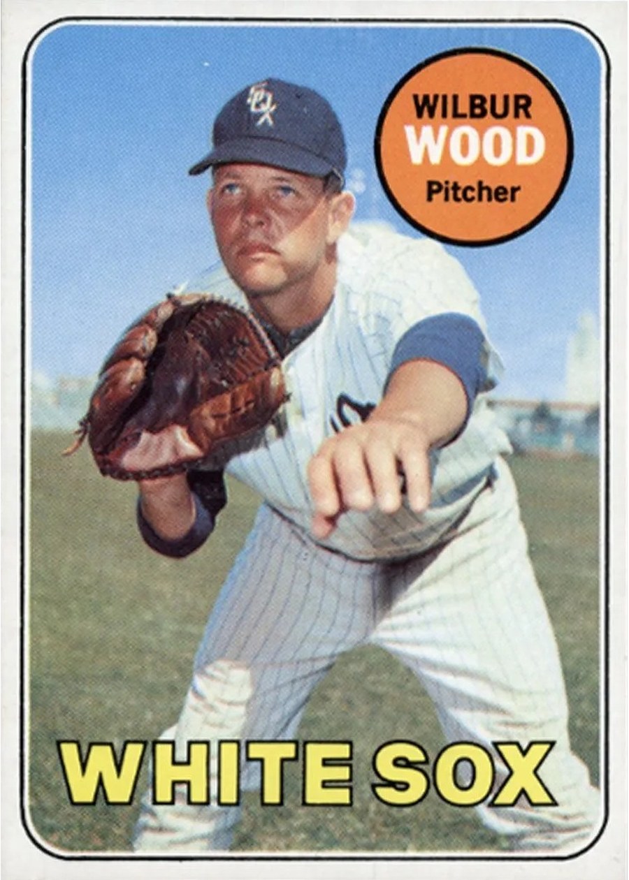 1969 Topps #123 Wilbur Wood, Chicago White Sox
