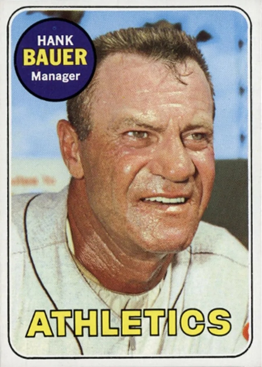 1969 Topps #124 Hank Bauer, Oakland Athletics