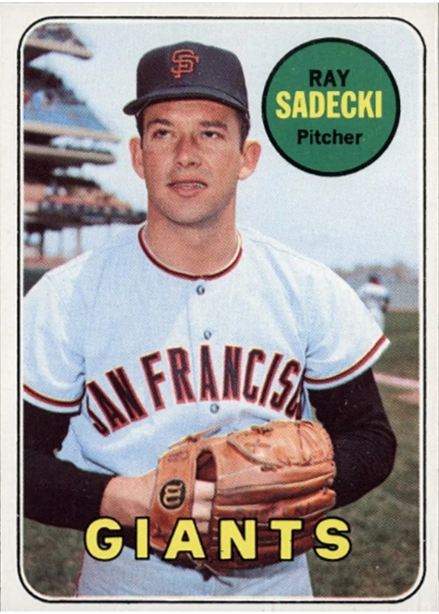 1969 Topps #125 Ray Sadecki, San Francisco Giants