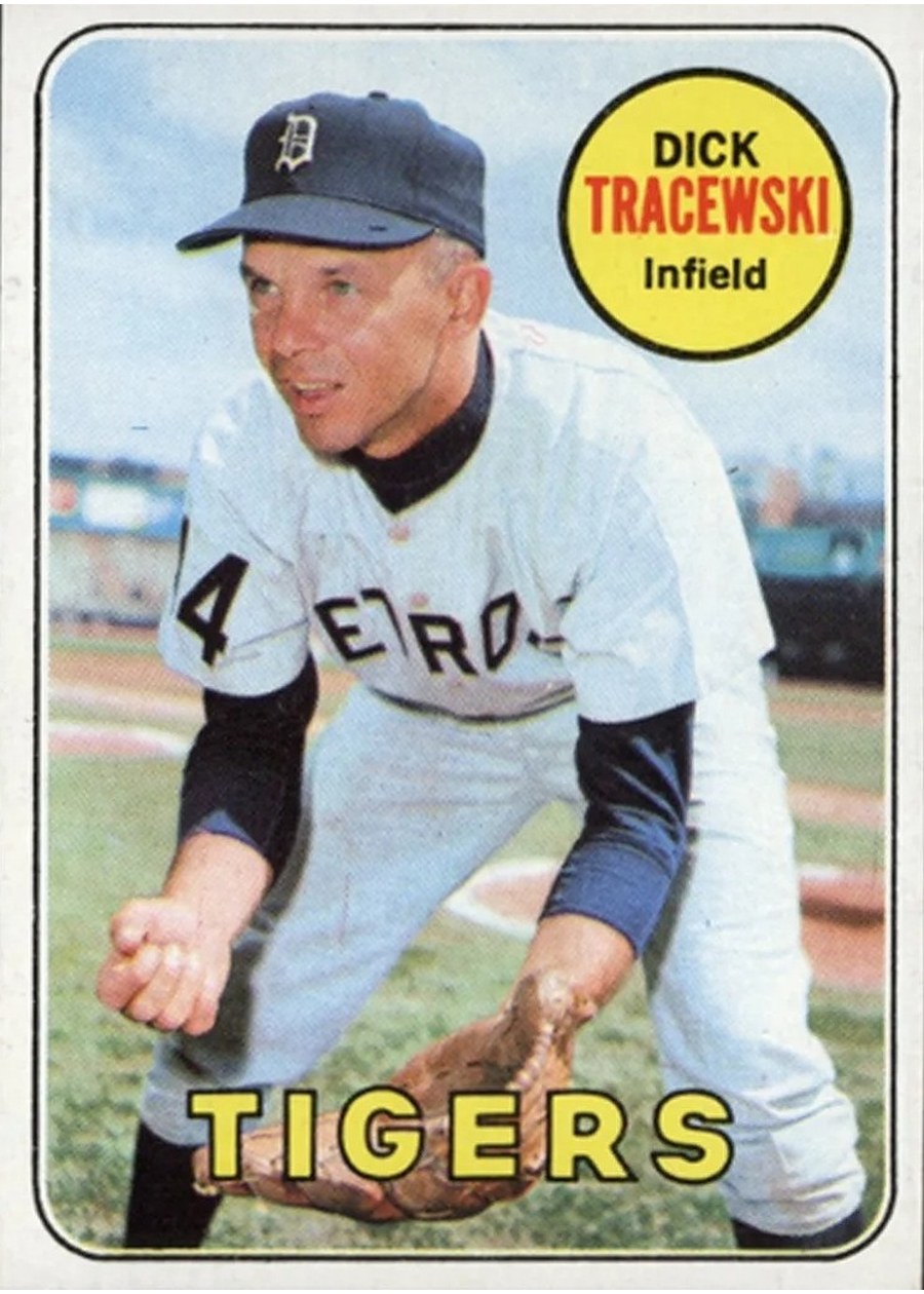 1969 Topps #126 Dick Tracewski, Detroit Tigers