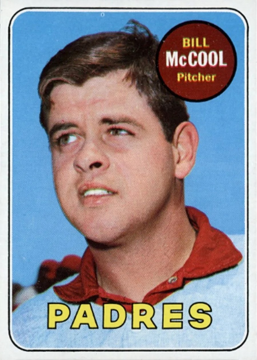1969 Topps #129 Bill McCool, San Diego Padres