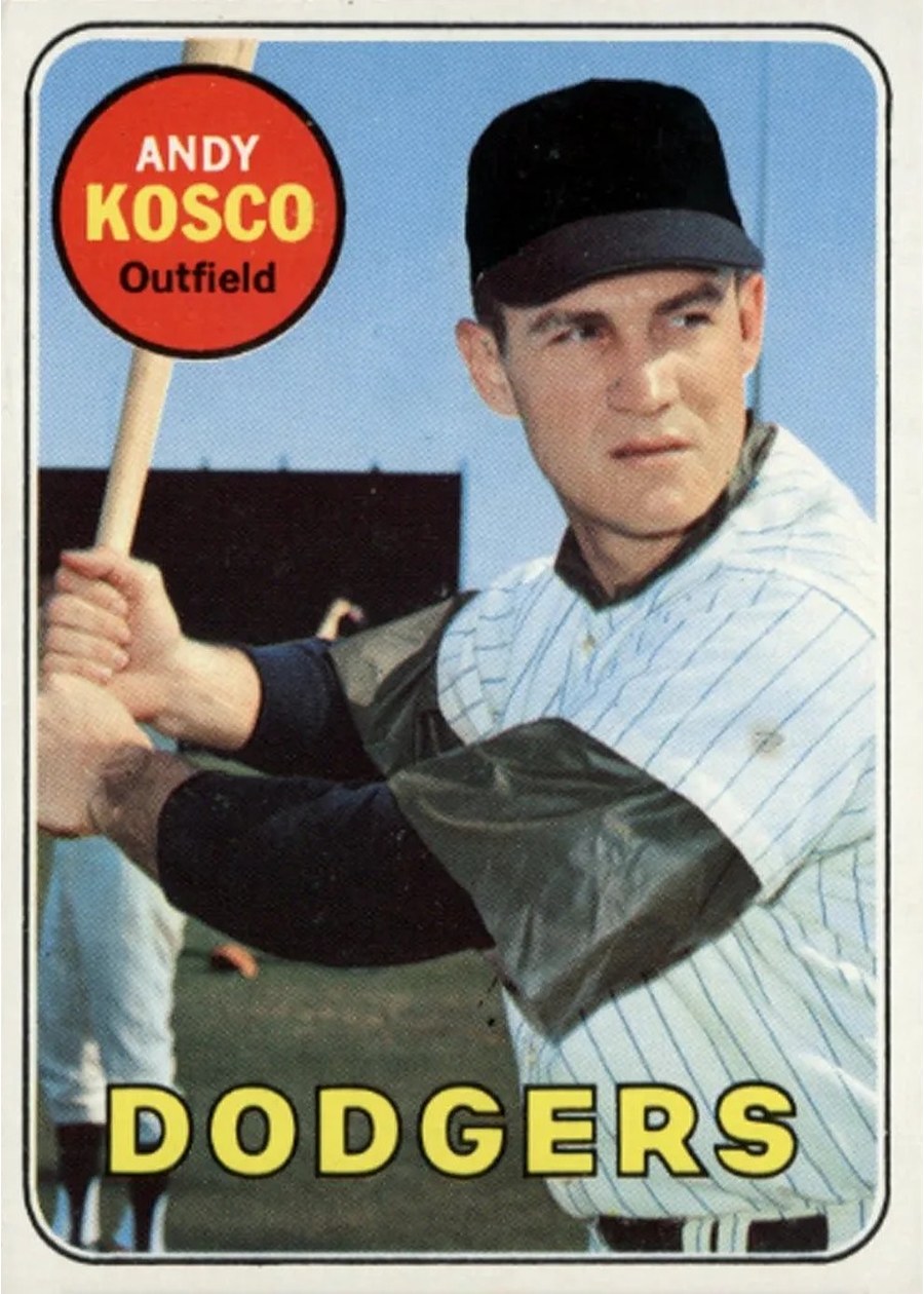 1969 Topps #139 Andy Kosco, Los Angeles Dodgers
