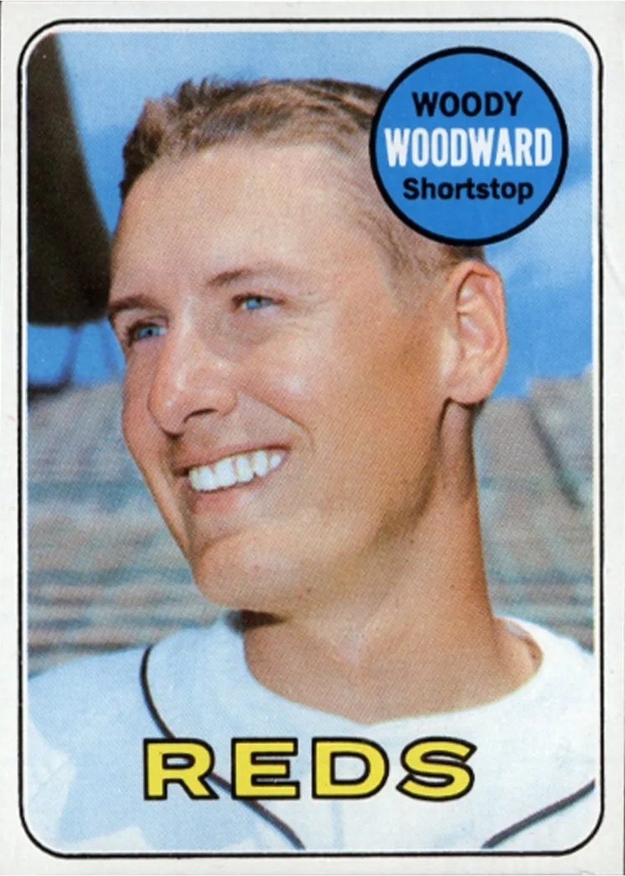 1969 Topps #142 Woody Woodward, Cincinnati Reds