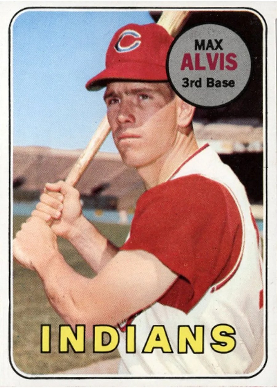 1969 Topps #145 Max Alvis, Cleveland Indians
