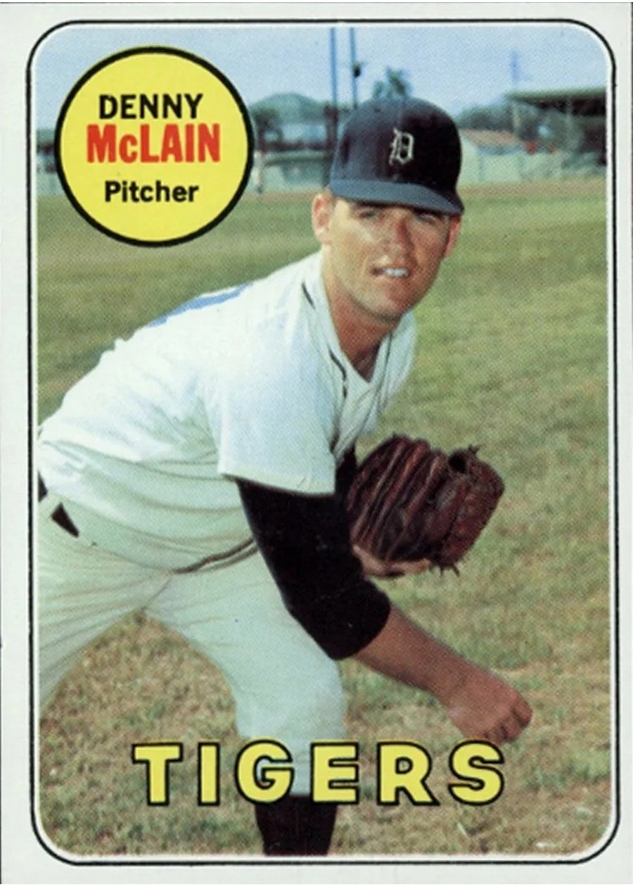 1969 Topps #150 Denny McLain, Detroit Tigers