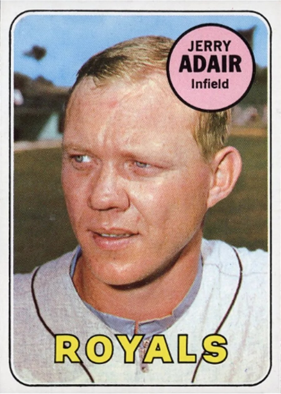 1969 Topps #159 Jerry Adair, Kansas City Royals