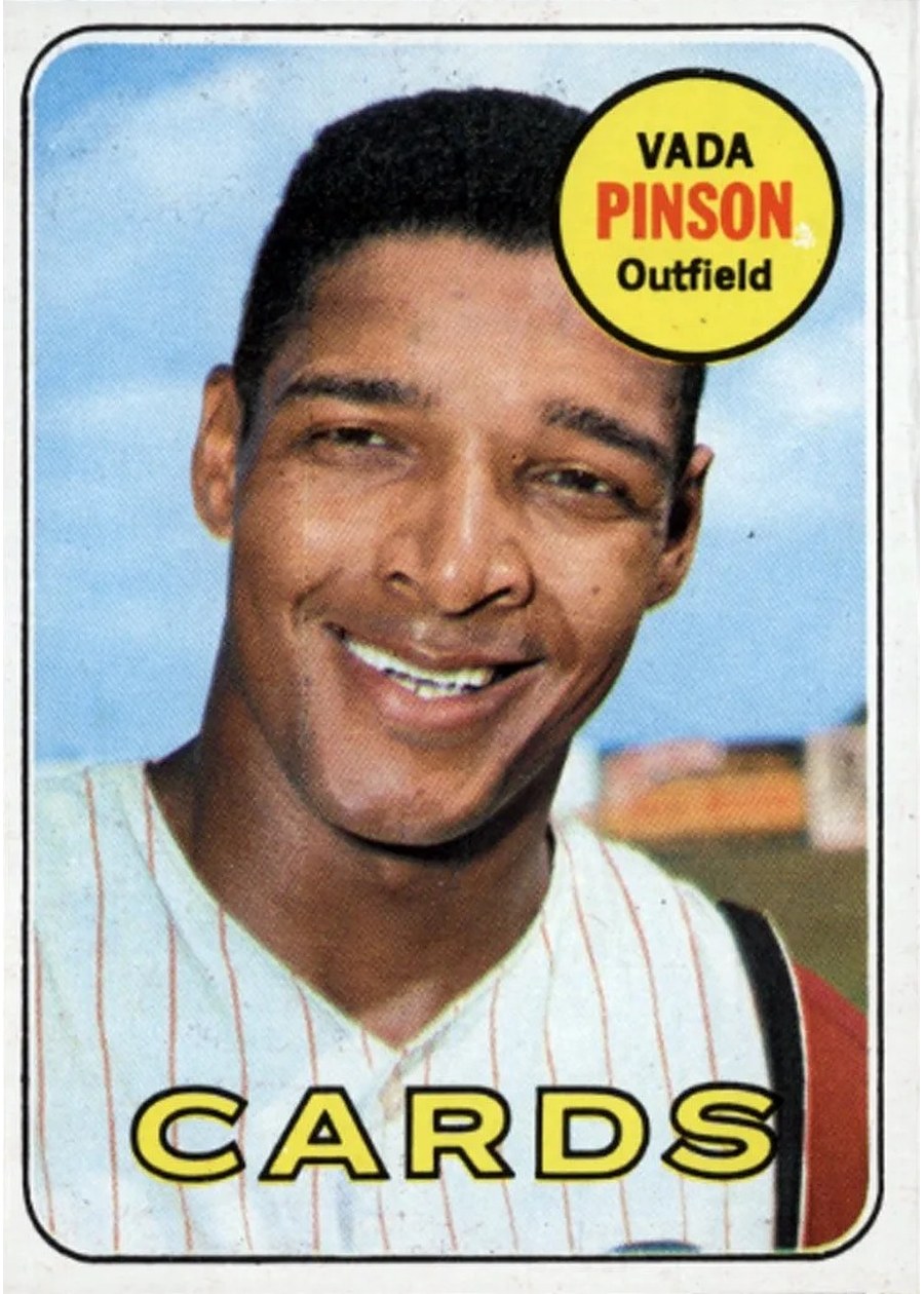 1969 Topps #160 Vada Pinson, St. Louis Cardinals