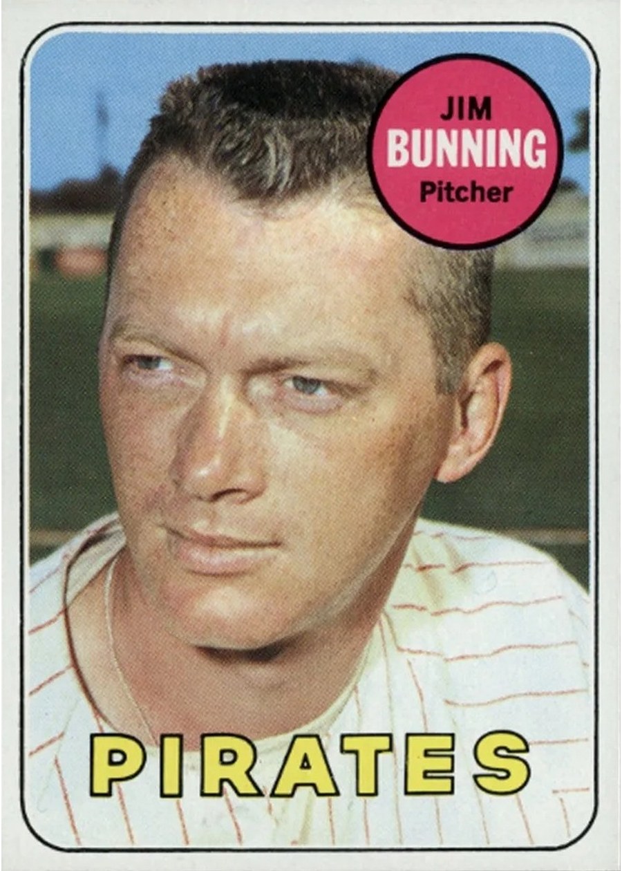 1969 Topps #175 Jim Bunning, Pittsburgh Pirates