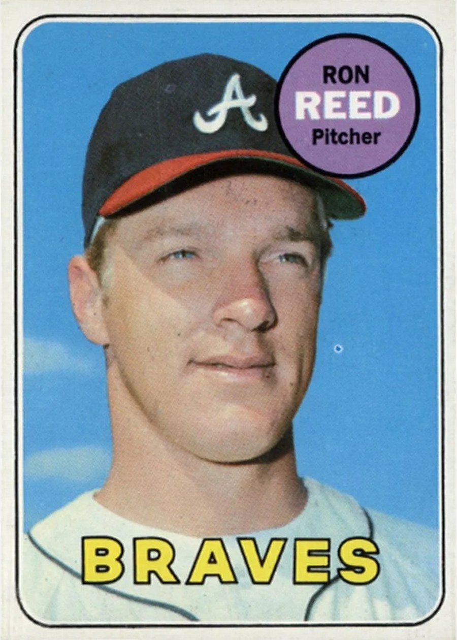 1969 Topps #177 Ron Reed, Atlanta Braves