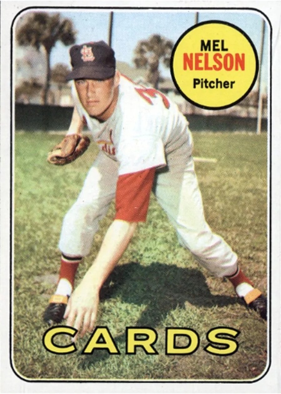 1969 Topps #181 Mel Nelson, St. Louis Cardinals