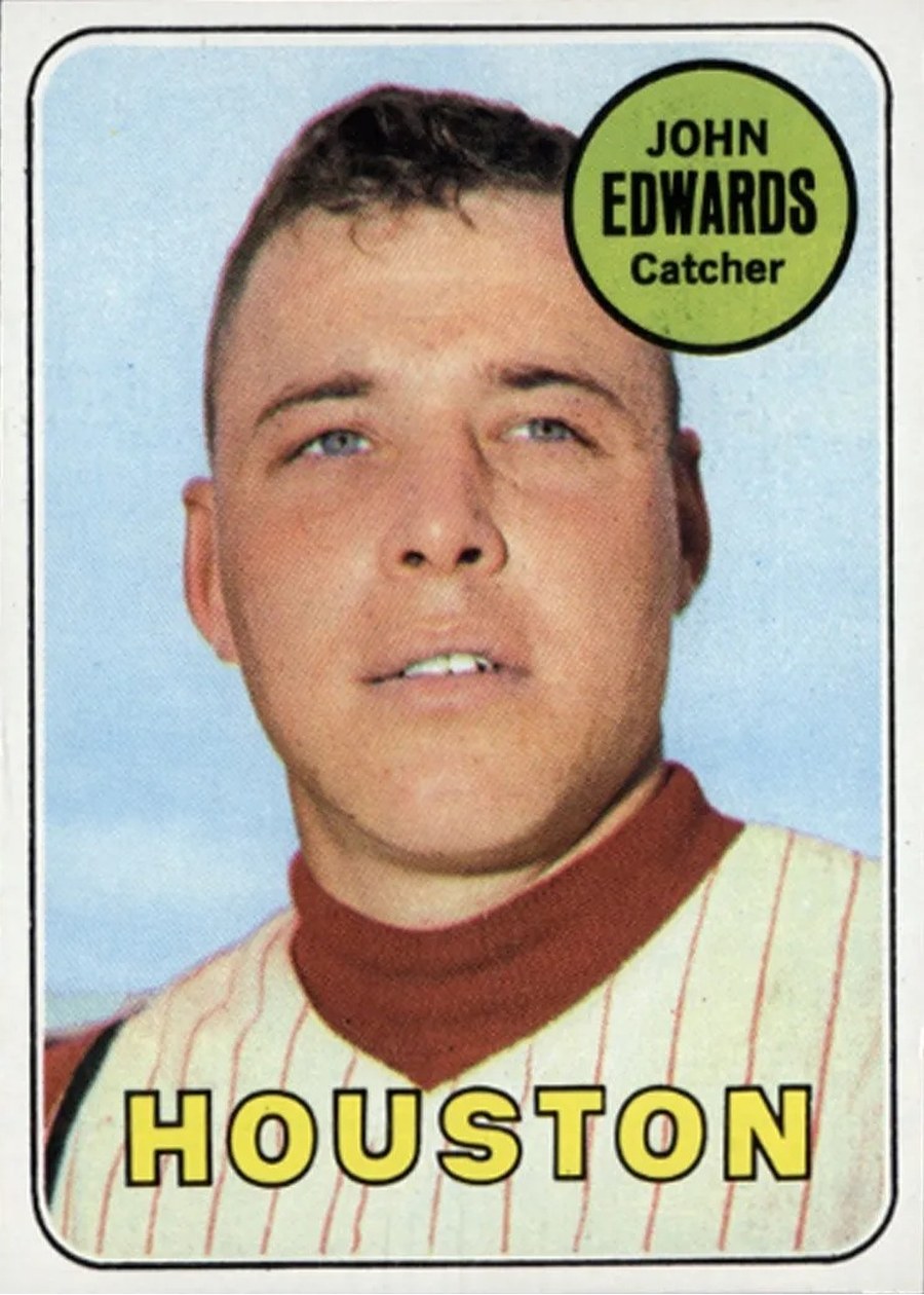 1969 Topps #186 John Edwards, Houston Astros