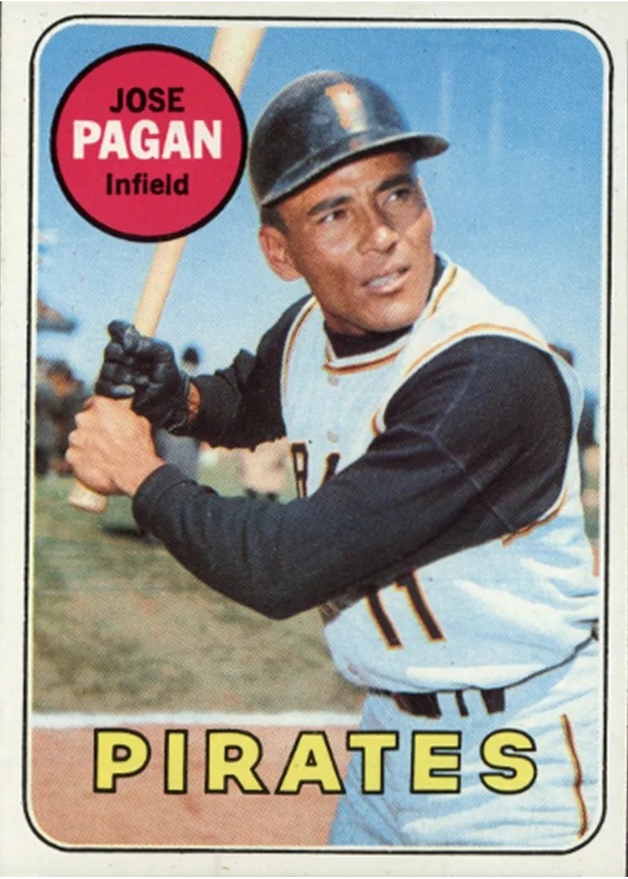 1969 Topps #192 Jose Pagan, Pittsburgh Pirates