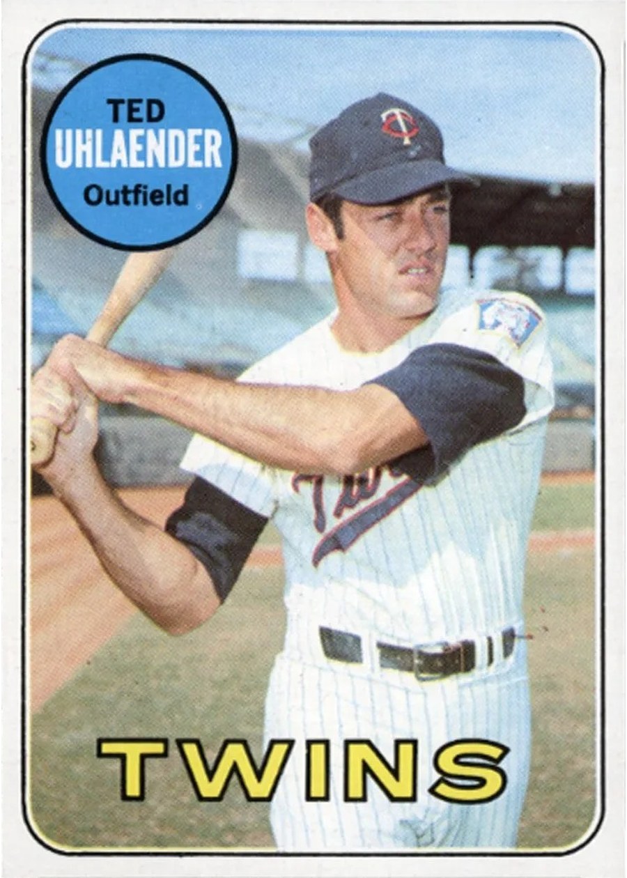 1969 Topps #194 Ted Uhlaender, Minnesota Twins