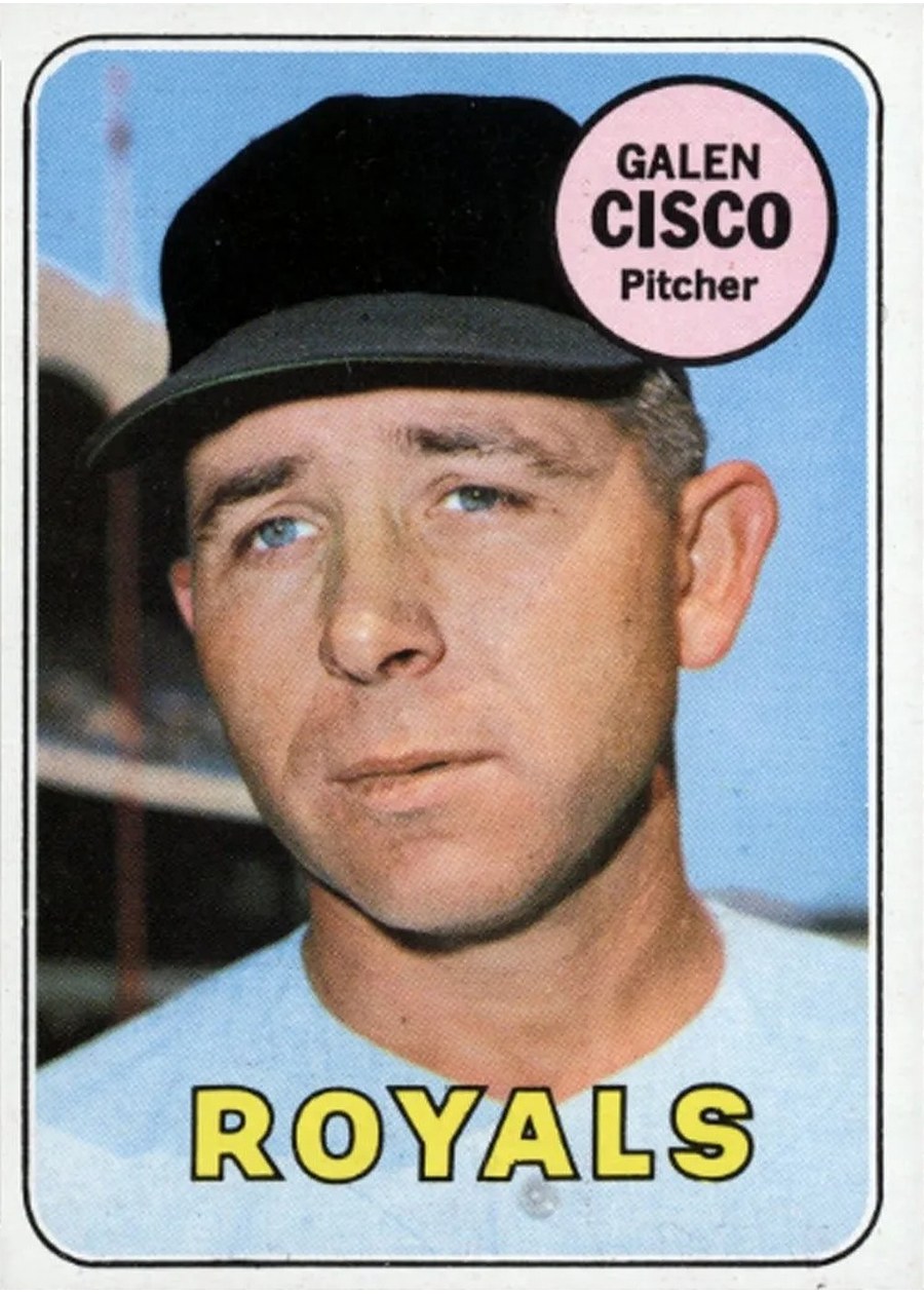 1969 Topps #211 Galen Cisco, Kansas City Royals