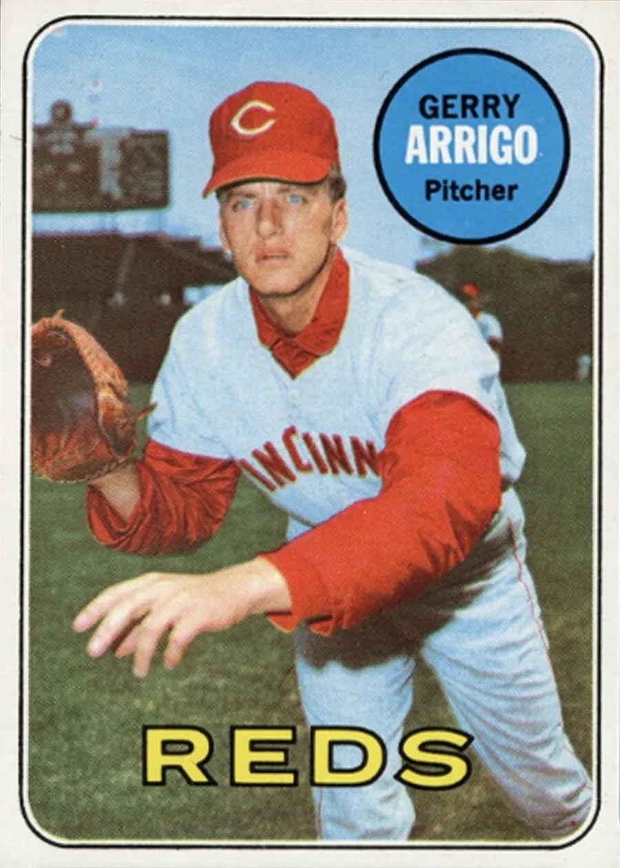 1969 Topps #213 Gerry Arrigo, Cincinnati Reds