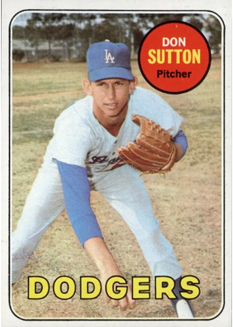 1969 Topps #216 Don Sutton, Los Angeles Dodgers