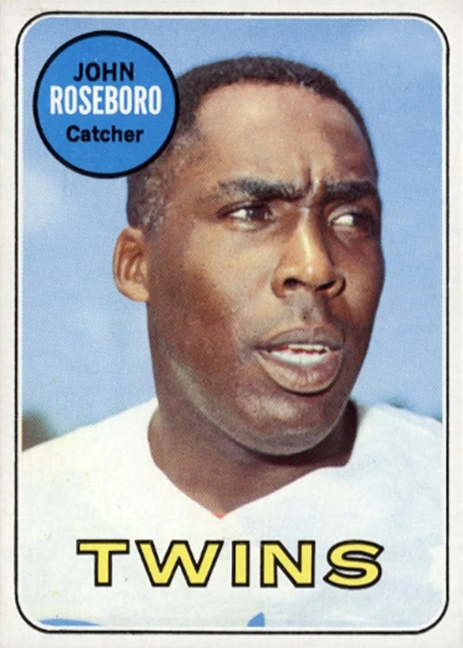 1969 Topps #218 John Roseboro, Minnesota Twins