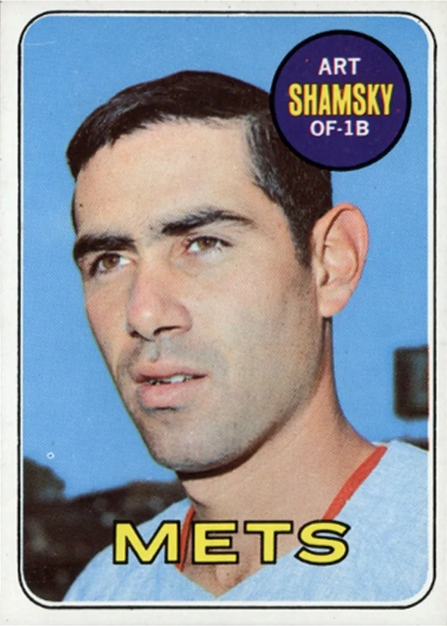 1969 Topps #221 Art Shamsky, New York Mets