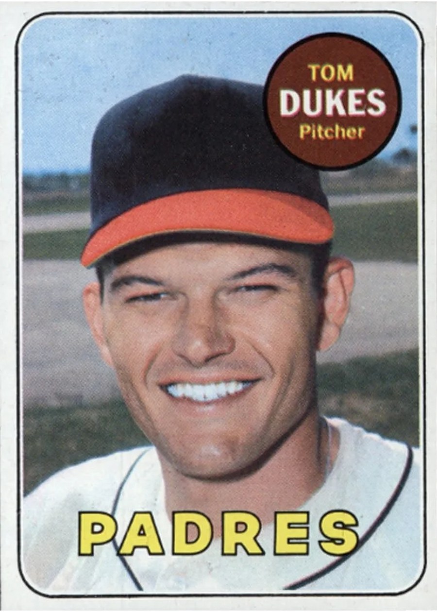 1969 Topps #223 Tom Dukes, San Diego Padres