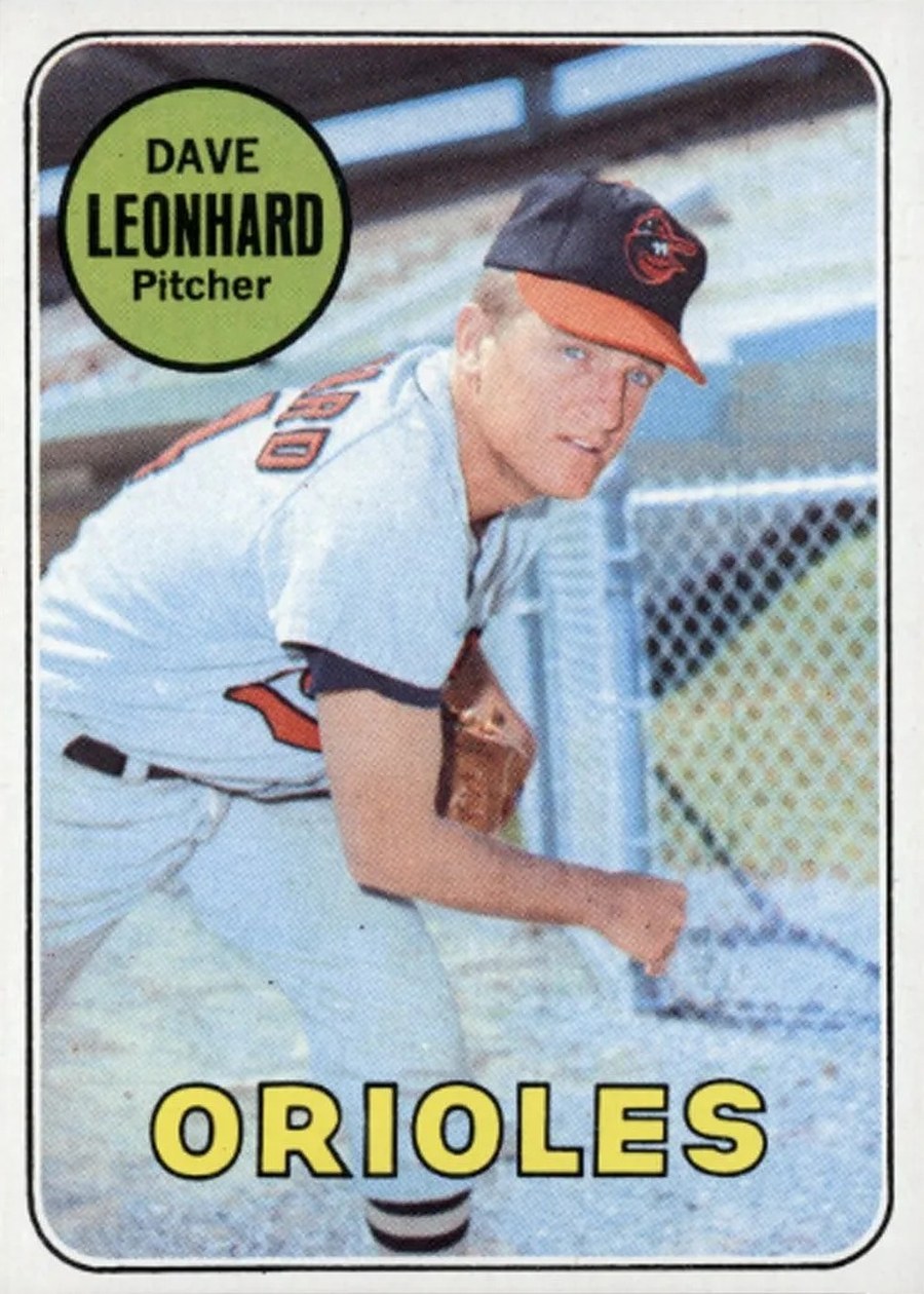 1969 Topps #228 Dave Leonhard, Baltimore Orioles